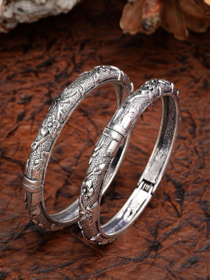ANOUK Oxidised Silver Silver Bangle Set(Pack of 2)