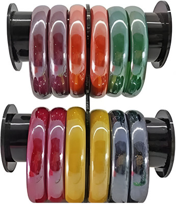 Shiv Supplier Glass Bangle Set(Pack of 12)