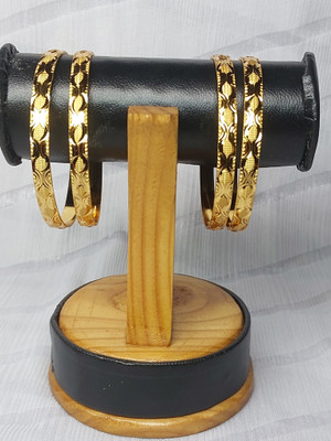 DOMJUR GEMS Copper Bangle Set(Pack of 4)