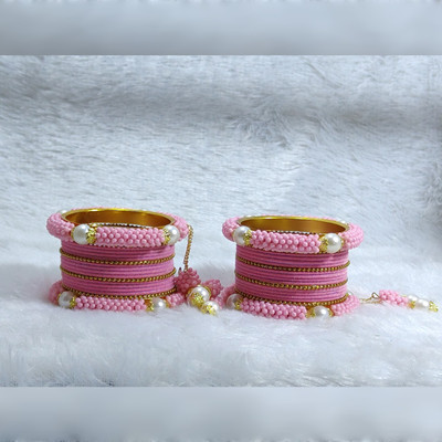 MAHAVEER TRADERS Alloy Gold-plated Bangle Set(Pack of 10)