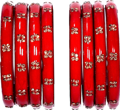 ishika Glass Bangle Set(Pack of 8)