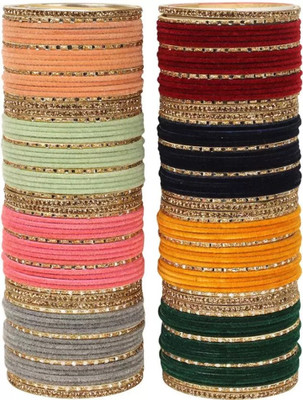 Rajwadi Metal, Lac, Alloy Cubic Zirconia Bangle Set(Pack of 144)