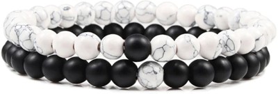 Untouched Stone Beads, Crystal, Jade Bracelet(Pack of 2)