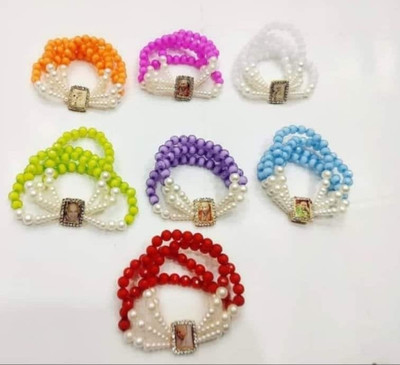 GURU JI CREATION Stone, Plastic Bracelet(Pack of 7)