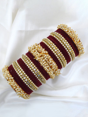 Mayra Creation Metal Bangle Set(Pack of 2)