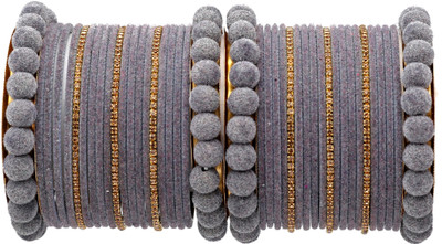 GLIKA Metal Zircon Gold-plated Bangle Set(Pack of 42)