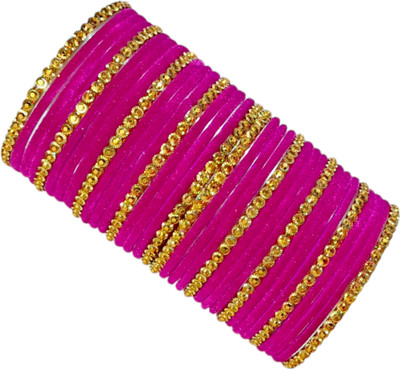 RIJB Glass Bangle Set(Pack of 34)