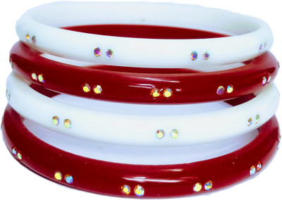 KB Corner Plastic Bangle(Pack of 4)