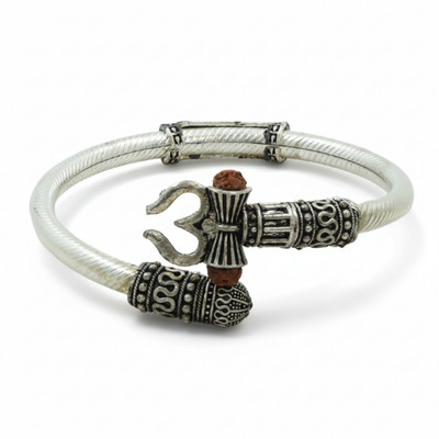 FebTech Metal Beads Silver Kada