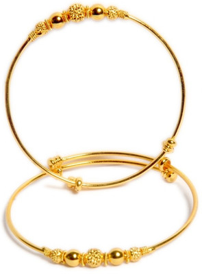 Durga ji Brass Gold-plated Bracelet Set(Pack of 2)