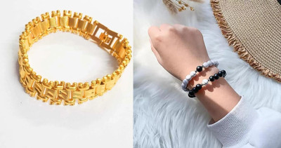 P R Production Brass Charm Bracelet(Pack of 2)