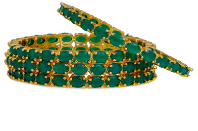 Manikya Copper Gold-plated Bangle(Pack of 4)