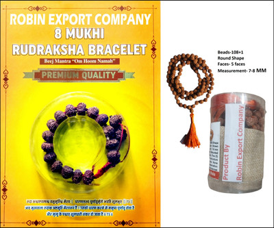 Robin Export Company Dori, Rudraksha Beads Bracelet
