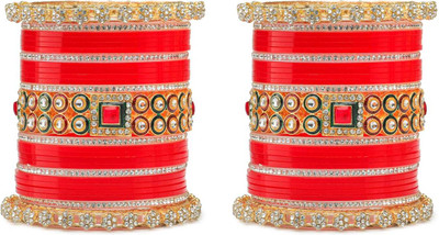 SBS Alloy Beads, Pearl, Cubic Zirconia Gold-plated Chudas(Pack of 58)