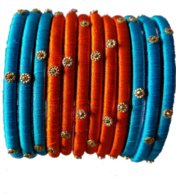 SiirAaka Fabric Bangle Set(Pack of 12)