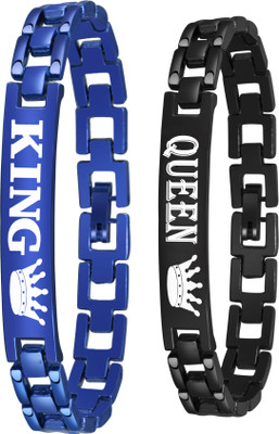 SUBERA Alloy Titanium Bracelet Set(Pack of 2)
