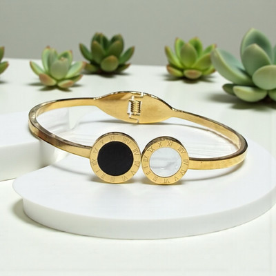 Zeeshan impex Stainless Steel Gold-plated Kada