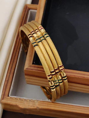 Dharti Ent Alloy Brass Bangle Set(Pack of 4)