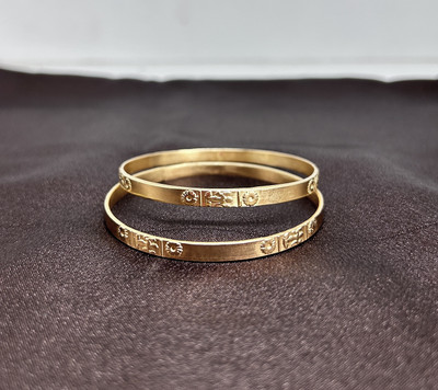 Impon Alloy Bangle Set(Pack of 2)