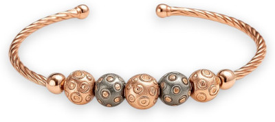 ACCESSHER Brass Bracelet Set(Pack of 2)