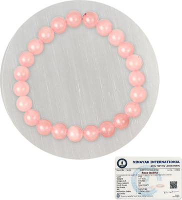 CRYSTU Stone, Rose Quartz, Crystal Beads, Crystal, Quartz Bracelet