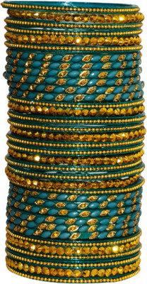 SAMANK FASHION Glass Crystal Bangle Set(Pack of 35)