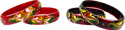Rudra Glass Bangle Set(Pack of 4)