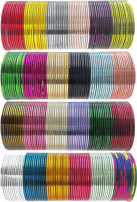 hand kkrafts Metal Bangle Set(Pack of 10)