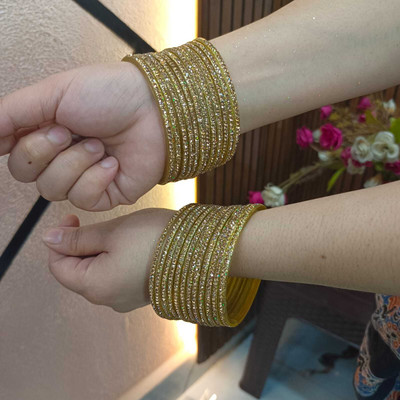 Kaab Glass Bangle Set(Pack of 24)