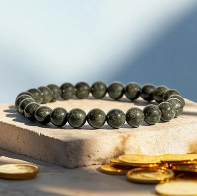 Abrexo Pyrite, Stone, Citrine + Golden, Golden Pyrite Crystal Bracelet(Pack of 2)