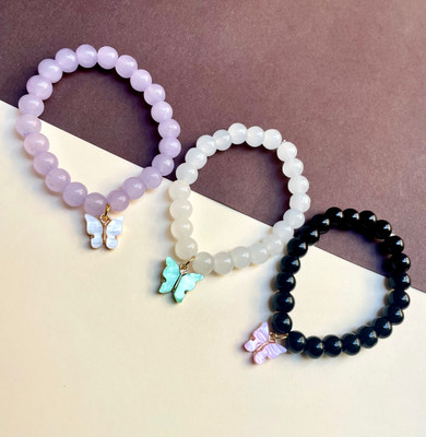 Ennygacessories Glass Bracelet Set(Pack of 3)