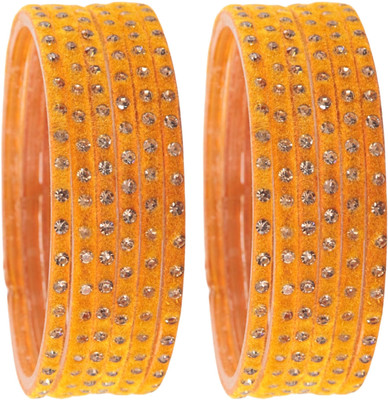 STYOLLO Glass Zircon Bangle Set(Pack of 12)