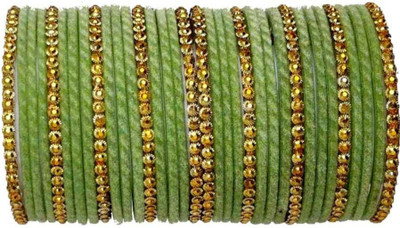 KANGANWORLD Glass Bangle Set(Pack of 32)