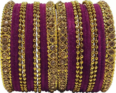 Terraband Alloy Crystal Bangle Set(Pack of 24)