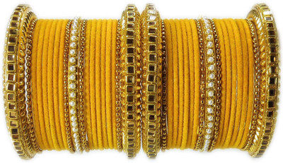 Ammoli Metal Beads Bangle Set(Pack of 10)