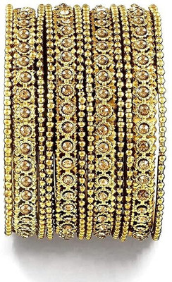 LYBASHINE Metal Cubic Zirconia Gold-plated Bangle Set