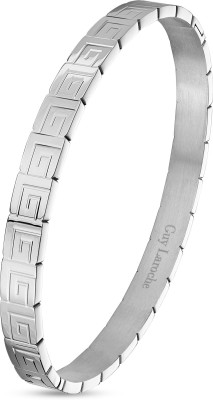 Guy Laroche Stainless Steel Silver Coated Bangle