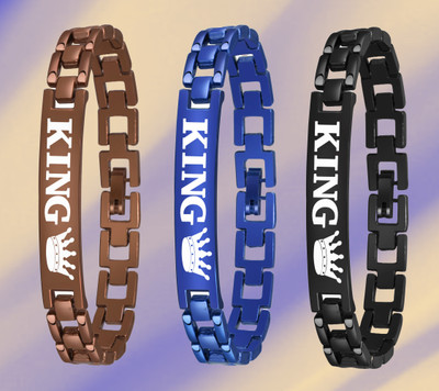 SUBERA Alloy Titanium Bracelet Set(Pack of 3)