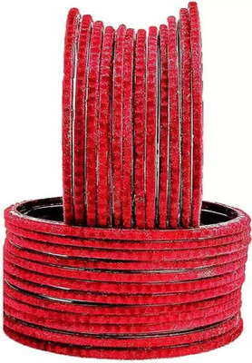 RADHA MOHAN EMPIRE Fabric, Glass Bangle Set(Pack of 10)