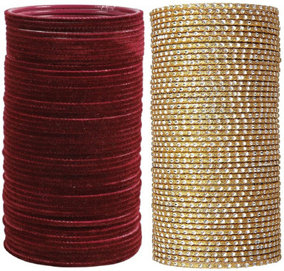 Guddan Metal Gold-plated Bangle Set(Pack of 96)