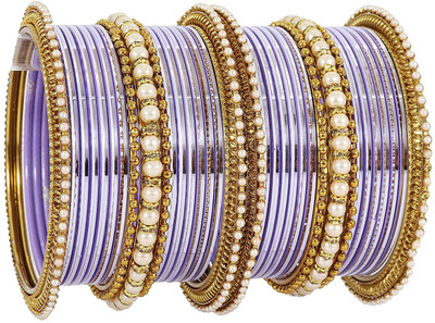 ZULKA Metal Bangle Set(Pack of 34)
