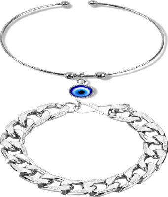 HouseOfCommon Metal, Alloy Bracelet(Pack of 2)