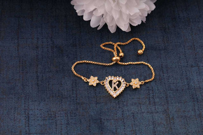 CHOPDA BUSSINESS HUB Alloy Diamond Gold-plated Bracelet