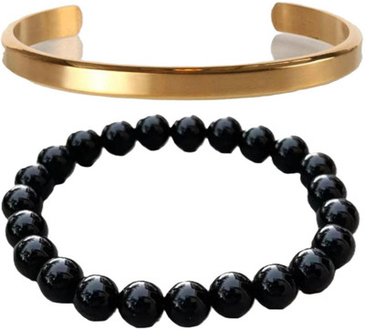 HouseOfCommon Brass, Stone, Crystal, Plastic, Alloy Bracelet(Pack of 2)