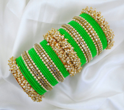 Ha Meem Metal Bangle Set(Pack of 2)