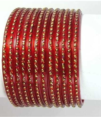 wear your shine with sk Glass Bangle(Pack of 12)