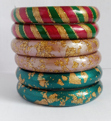 Lahti wala lac Lac Bangle Set(Pack of 6)