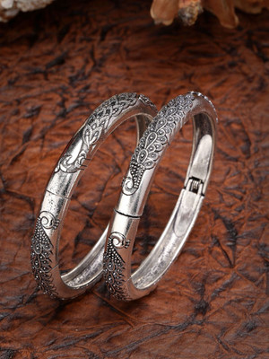 ANOUK Oxidised Silver Silver Bangle Set(Pack of 2)