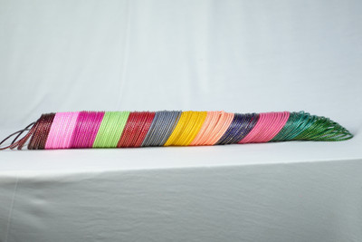 WEAR YOUR SHAINE Glass Bangle Set(Pack of 10)