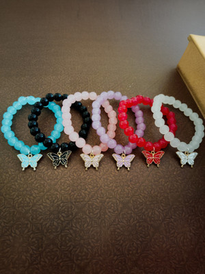SBSONSCREATION Alloy Beads Bracelet Set(Pack of 6)
